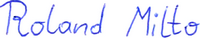 Signatur von Roland Milto